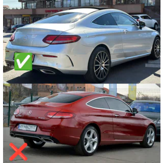 Takal diffuusori putkenpäillä Black (Coupe AMG63 -design) kuva 3