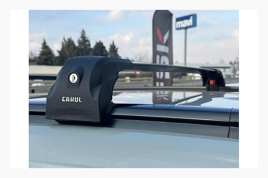Lukittavat poikittaispalkit integroiduille kattokaiteille Ecem V2 (2 kpl) Enintään 120 cm, harmaa Image