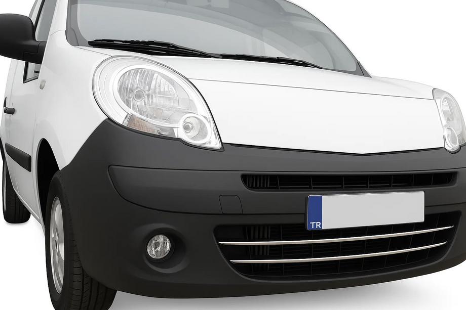 Renault Kangoo 2008–2020 Etupuskurin suojalistat (2 kpl, ruostumaton teräs) Kuva 1