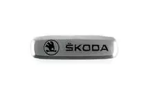 Skoda Alumiininen embleemi automattoihin (1 kpl) kuva 2