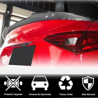 Spoileri V4 (Hiilikuitu) Alfa Romeo Giulia 2016–2022 kuva 3