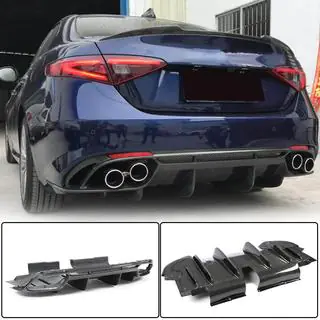Takapuskurin diffuusori V1 (Base, hiilikuitu) Alfa Romeo Giulia 2016–2022 kuva 1