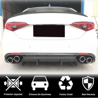 Takapuskurin diffuusori V1 (Base, hiilikuitu) Alfa Romeo Giulia 2016–2022 kuva 2