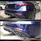 Alfa Romeo Giulia 2016–2022 Takapuskurin diffuusori pakoputken päillä V2 (Base, Carbon) kuva 5