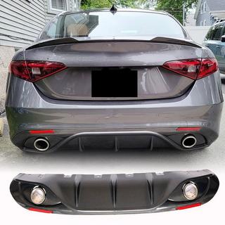 Takapuskurin diffuusori pakoputken päillä V2 (Base, Carbon) Alfa Romeo Giulia 2016–2022 kuva 1