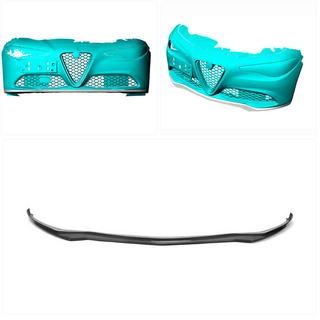 Etuhelman etupuskurilippa Lip V1 (Base, Carbon) Alfa Romeo Giulia 2016–2022 kuva 2