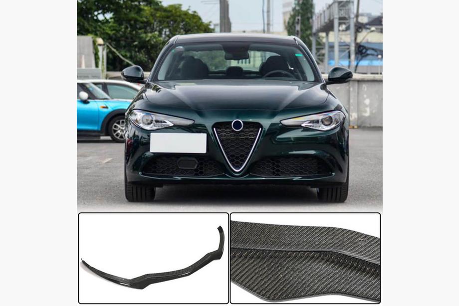 Alfa Romeo Giulia 2016–2022 Etuhelman etupuskurilippa Lip V1 (Base, Carbon) Image