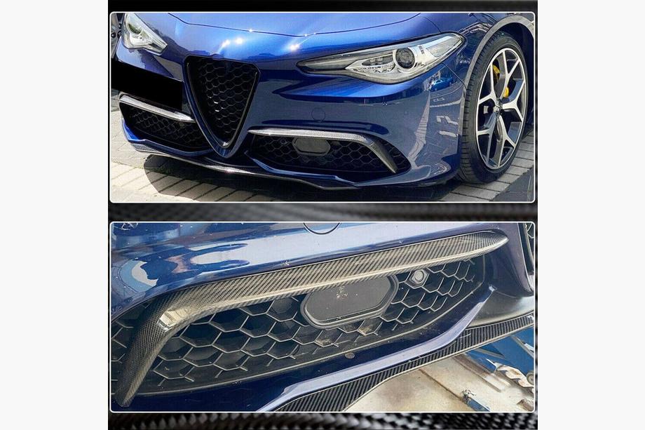 Alfa Romeo Giulia 2016–2022 Sumuvalojen kehykset (Sport-malliin, muovi) Kuva 5