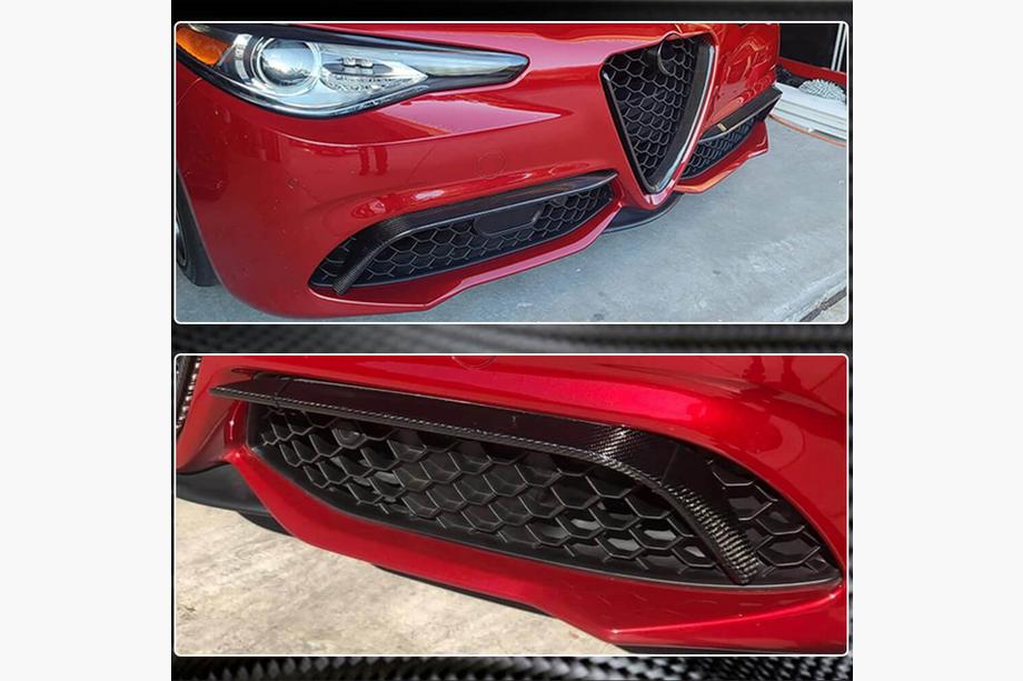 Alfa Romeo Giulia 2016–2022 Sumuvalojen kehykset (Sport-malliin, muovi) Kuva 6