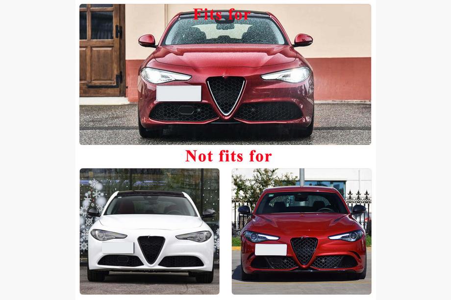 Alfa Romeo Giulia 2016–2022 Sumuvalojen kehykset (Sport-malliin, muovi) Kuva 8