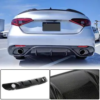 Takapuskurin diffuusori (Sport, hiilikuitu) Alfa Romeo Giulia 2016–2022 kuva 2