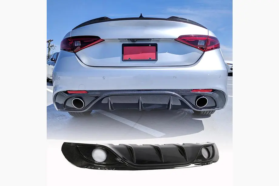 Alfa Romeo Giulia 2016–2022 Takapuskurin diffuusori (Sport, hiilikuitu) Image