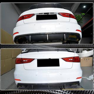 Takapuskurin diffuusori V2 (Base Sedan 2012-2016, hiilikuitu) Audi A3 2012–2020 kuva 3