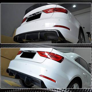 Takapuskurin diffuusori V2 (Base Sedan 2012-2016, hiilikuitu) Audi A3 2012–2020 kuva 4