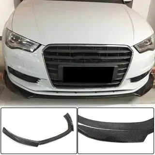 Etupuskurin lip-spoileri Lip V1 (Base 2012-2016 Sedan, hiilikuitu) kuva 1