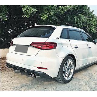 Takapuskurin diffuusori V2 (S-Line HB 2017-2020, hiilikuitu) Audi A3 2012–2020 kuva 2