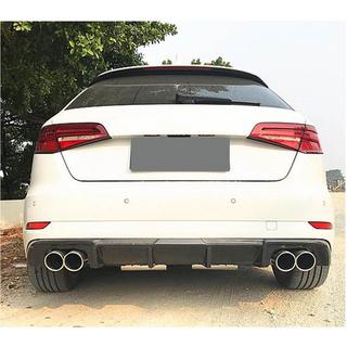 Takapuskurin diffuusori V2 (S-Line HB 2017-2020, hiilikuitu) Audi A3 2012–2020 kuva 3