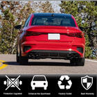 Audi A3 2020– Takapuskurin diffuusori V2 (S-Line Sedan 2020-2023, hiilikuitu) kuva 2
