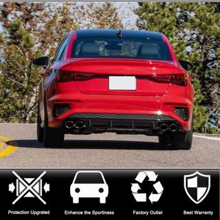 Takapuskurin diffuusori V2 (S-Line Sedan 2020-2023, hiilikuitu) kuva 2