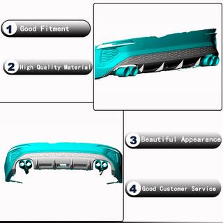 Takapuskurin diffuusori V2 (S-Line Sedan 2020-2023, hiilikuitu) kuva 3