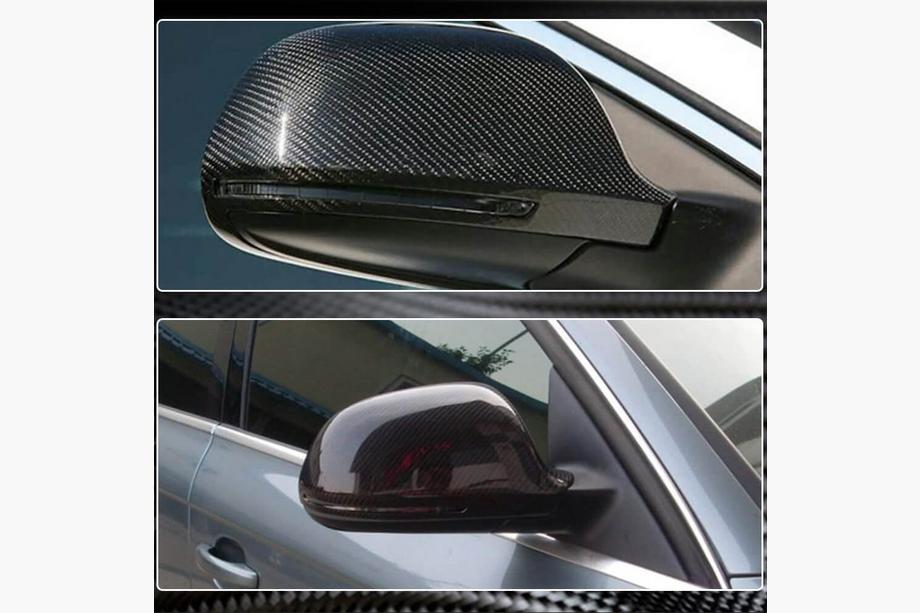 Audi A3 2003–2012 Peilinkuoret – vaihtomalli – Style (hiilikuitu) Kuva 4