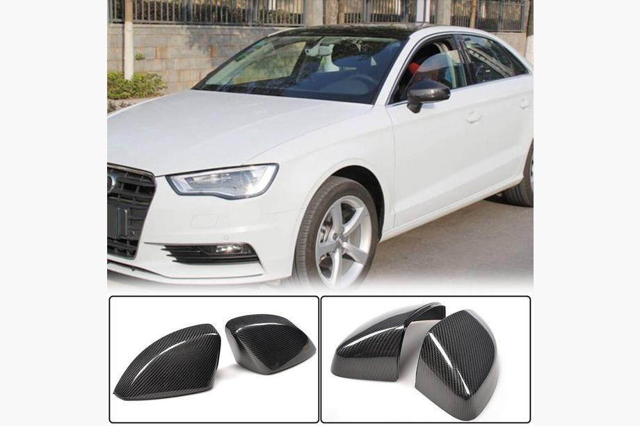 Audi A3 2012–2020 Peilinkuoret Replacement Style (Carbon) V2 Image