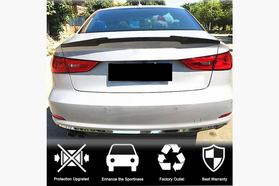 Audi A3 2012–2020 Spoileri V2 (sedaniin, hiilikuitu) Kuva 2