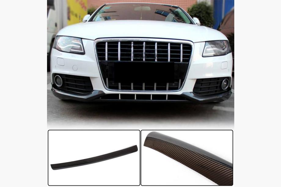 Audi A4 B8 2007–2015 Etupuskurin keskiosan lip (Base 2007-2011, hiilikuitu) Image