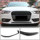 Audi A4 B8 2007–2015 Etupuskurin lip-spoileri Lip (Base 2011-2015, hiilikuitu) kuva 1