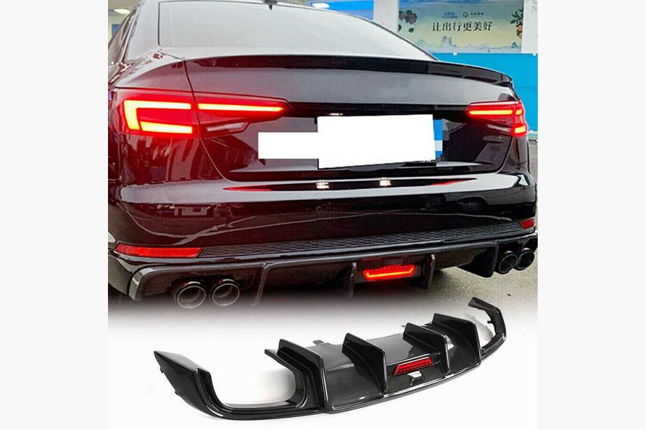 Audi A4 B9 2015–2024 Takapuskurin diffuusori (Base Sedan 2015-2019, Carbon) Image