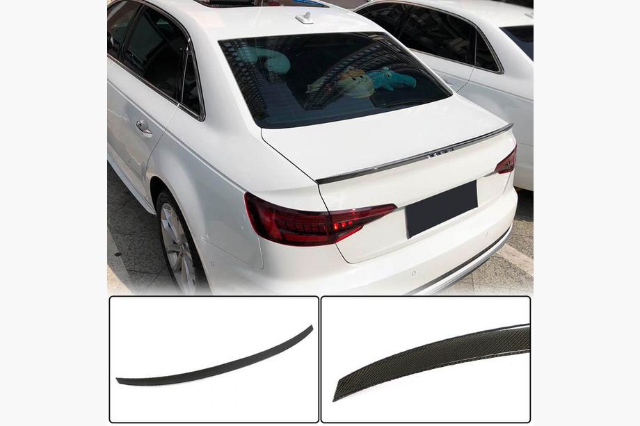 Audi A4 B9 2015–2024 Spoileri V7 (Sedan-malliin, hiilikuitu) Image