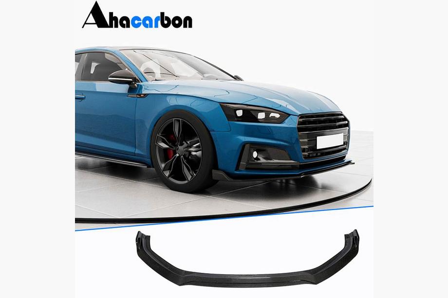 Audi A5 2016–2025 Etupuskurin lip-spoileri Lip V2 (S-Line 2016-2020, hiilikuitu) Image