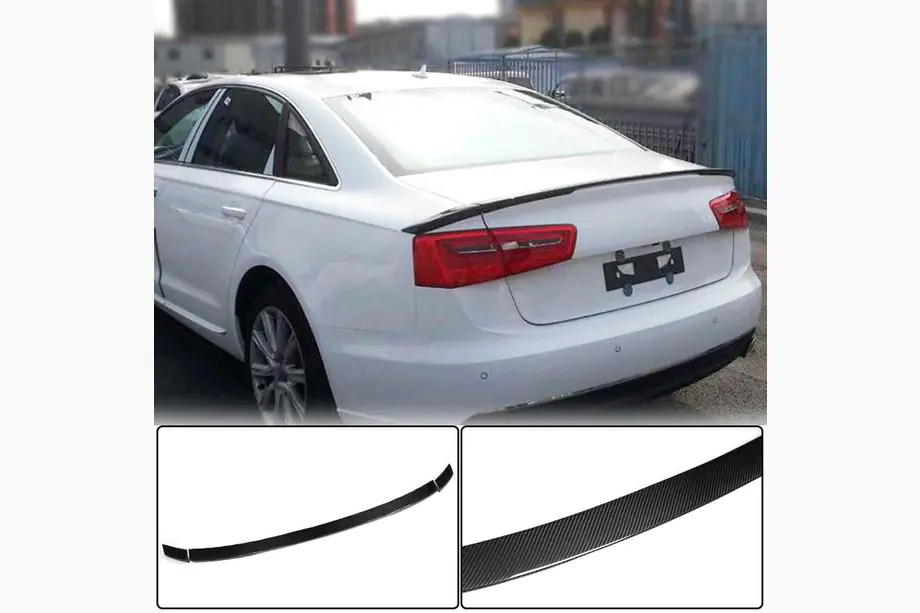 Audi A6 C7 2011–2017 Lip-spoileri V4 (hiilikuitu) Image