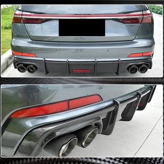 Takapuskurin diffuusori (Base Sedan 2018-2023, hiilikuitu) Audi A6 C8 2018–2025 kuva 3