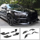 Audi A6 C7 2011–2017 Etupuskurin lipat (RS6, 4 kpl, hiilikuitu) kuva 1