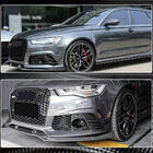 Audi A6 C7 2011–2017 Etupuskurin lipat (RS6, 4 kpl, hiilikuitu) kuva 4