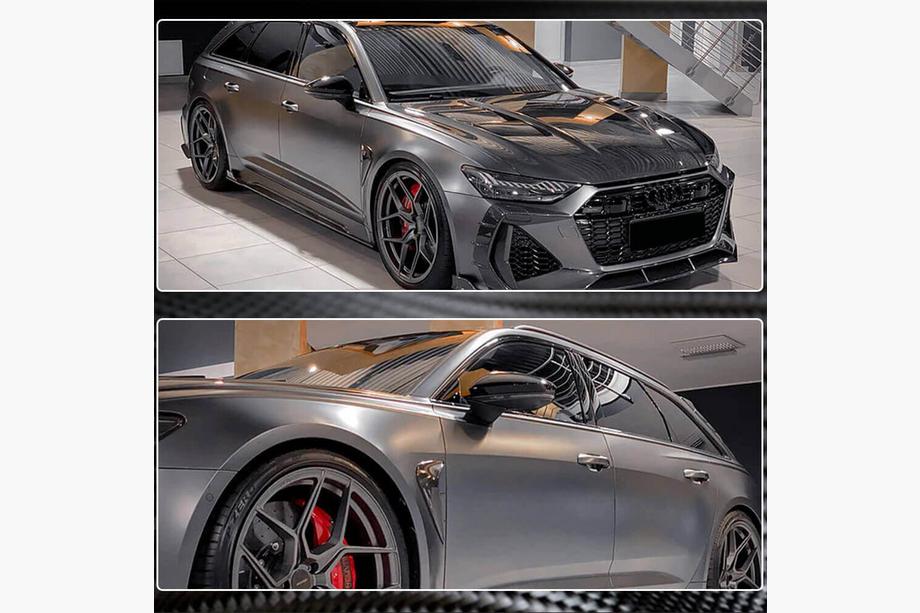 Audi A6 C8 2018–2025 Peilinkuoret V3 (Hiilikuitu) Kuva 4