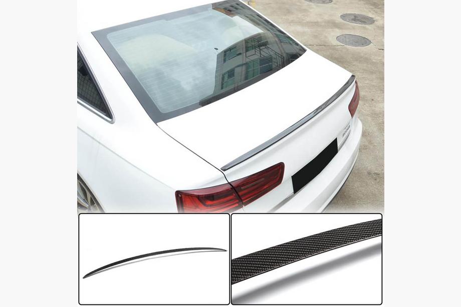 Audi A6 C7 2011–2017 Lip-spoileri V3 (Hiilikuitu) Image