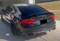 Audi A7 2010–2018 Takapuskurin diffuusori V2 (S-Line, 2010-2014, hiilikuitu) kuva 3