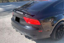 Audi A7 2010–2018 Takapuskurin diffuusori V2 (S-Line, 2010-2014, hiilikuitu) kuva 5