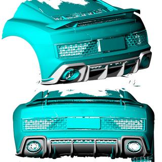 Takapuskurin diffuusori V2 (Spyder 2020+, hiilikuitu) Audi R8 2015– kuva 2