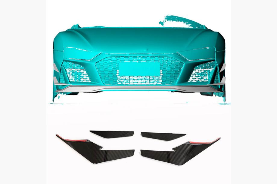 Audi R8 2015– Etupuskurin lippa V2 (2023+, hiilikuitu) Kuva 1