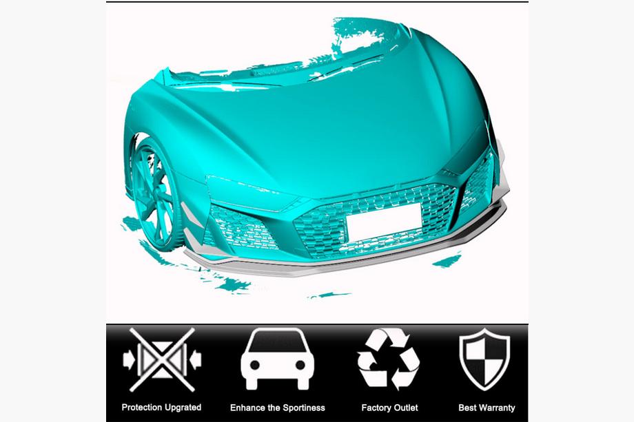 Audi R8 2015– Etupuskurin lippa V2 (2023+, hiilikuitu) Kuva 2