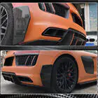 Audi R8 2015– Takapuskurin splitterit V1 (2015-2020, Hiilikuitu) kuva 4