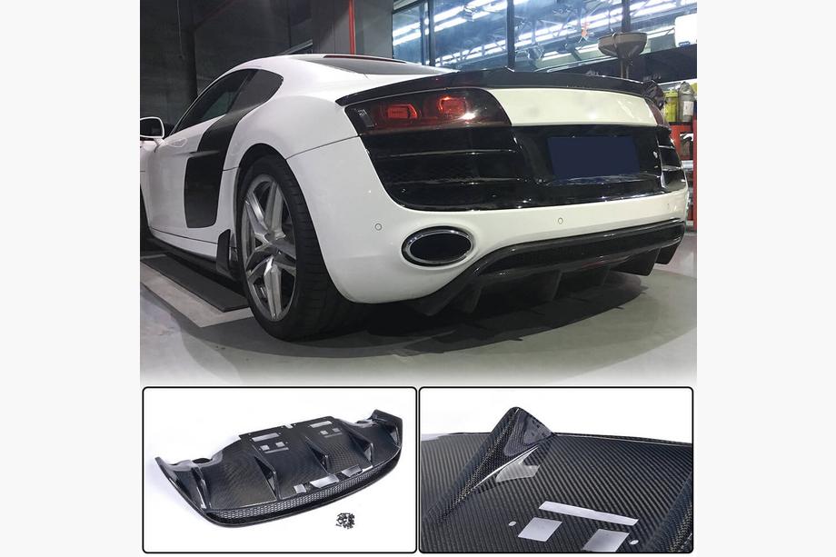 Audi R8 2006–2015 Takapuskurin diffuusori (hiilikuitu) Image