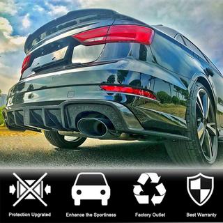 Takapuskurin diffuusori LED-jarruvalolla V2 (RS3 2017-2019, hiilikuitu) Audi A3 2012–2020 kuva 2