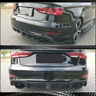 Takapuskurin diffuusori LED-jarruvalolla V2 (RS3 2017-2019, hiilikuitu) Audi A3 2012–2020 kuva 3