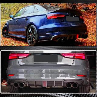 Takapuskurin diffuusori LED-jarruvalolla V2 (RS3 2017-2019, hiilikuitu) Audi A3 2012–2020 kuva 4