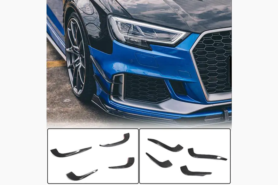 Audi A3 2012–2020 Etupuskurin lipat V2 (RS3 Sedan 2017-2020, hiilikuitu) Image