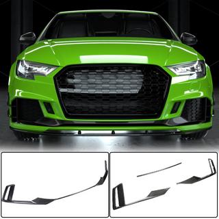 Etupuskurin lipan lisäosat V1 (RS3 Sedan 2017-2020, hiilikuitu) Audi A3 2012–2020 kuva 1